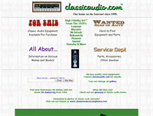 Tablet Screenshot of classicaudio.com